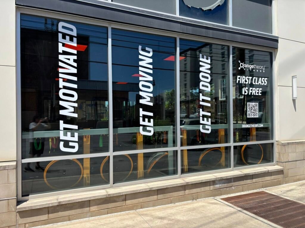 Vinyl Lettering, Orange Theory