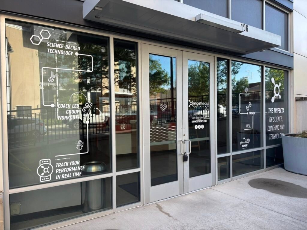 Vinyl Lettering, Orange Theory