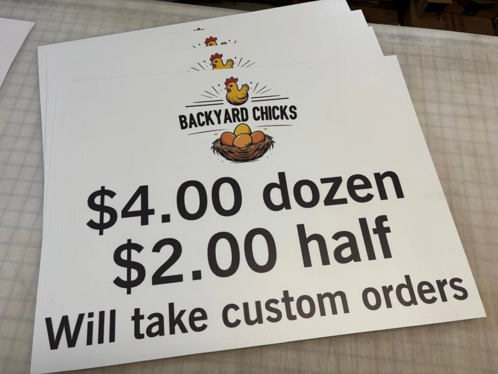 Yard Signs, Backyard Chicks