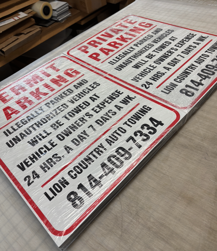 Exterior Signs, Parking