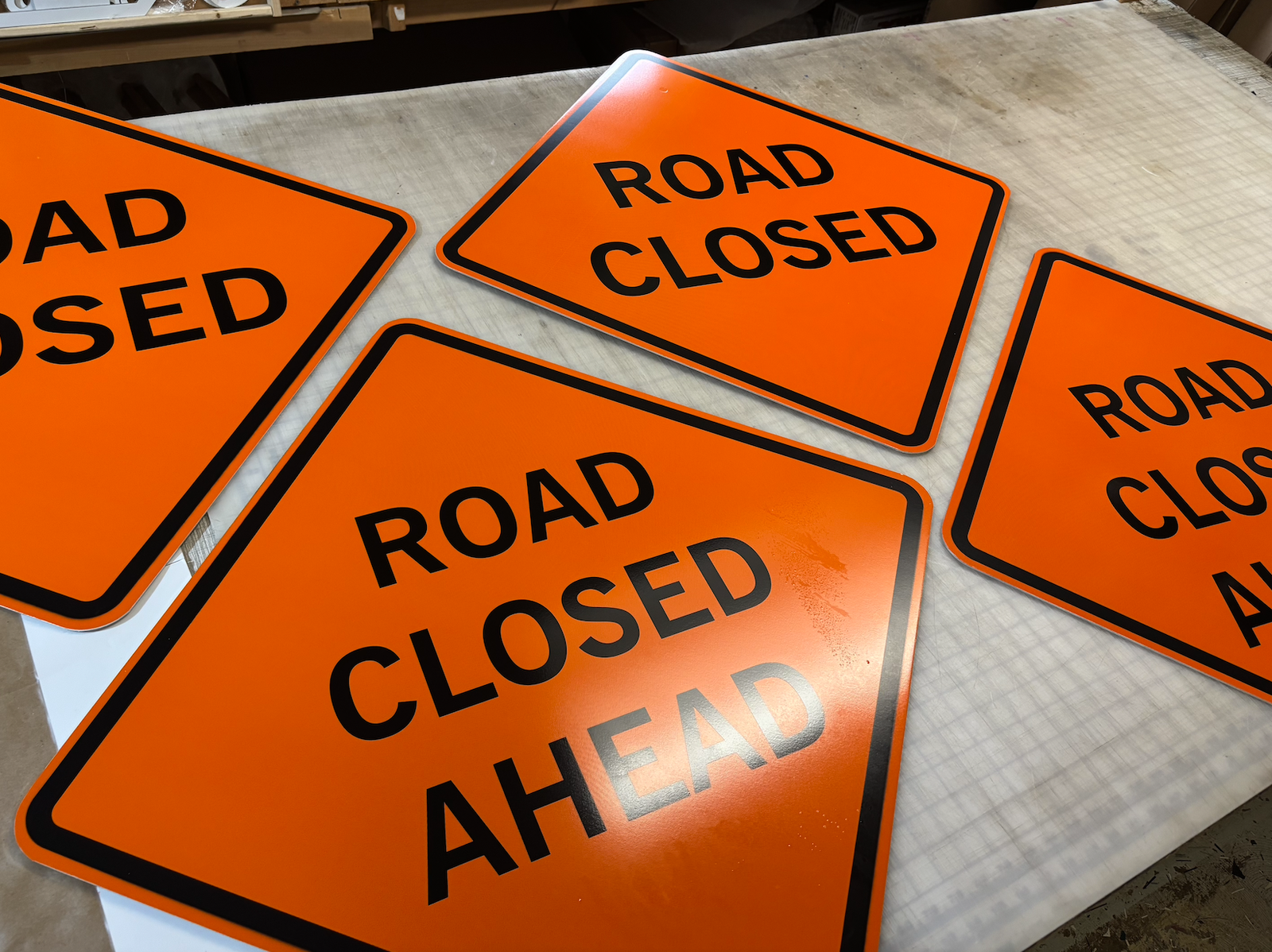 Exterior Signs, Road Closed